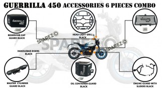 Fit For Royal Enfield Guerrilla 450 6 Pcs Accessories Combo Pack CP-1